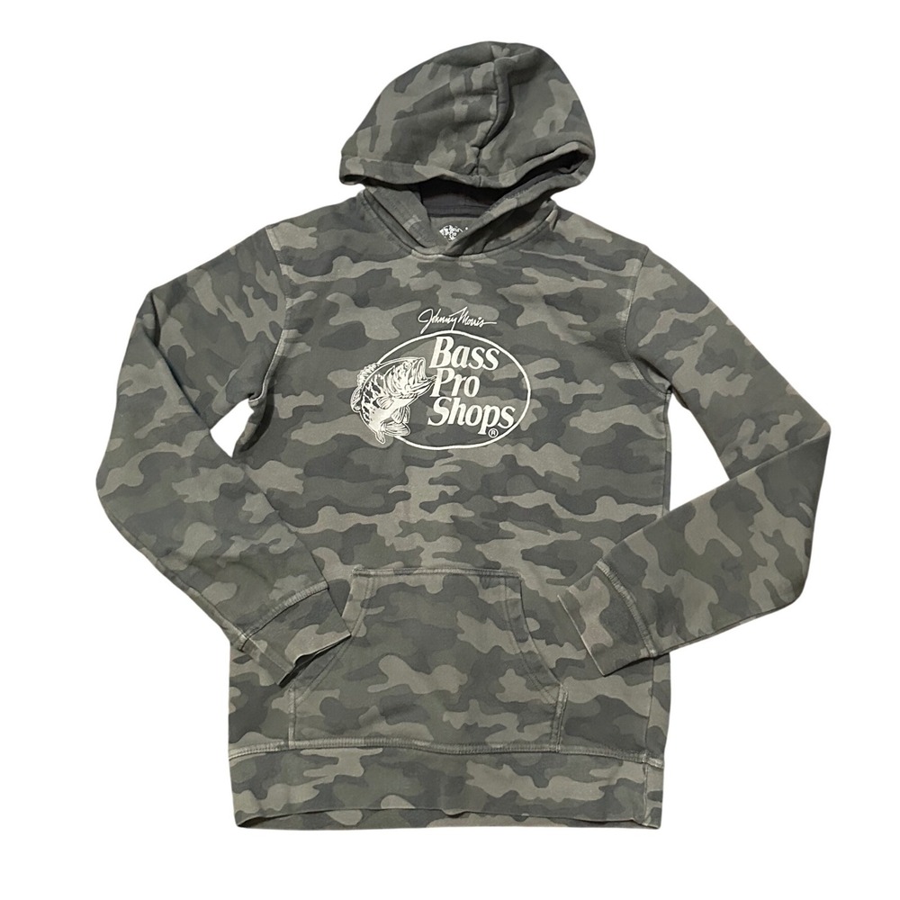 Bass Pro Shops Camo Hoodie Pullover Sweatshirt XL‎ TG Mens Womens Outdoor